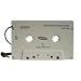 White In car cassette adaptor for MP3/MP4 players - allows you to play tunes through your car speakers/stereo