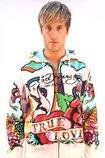 PEACE CROSS HOODED SWEATSHIRT--S