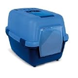 Cat Toiletry Litter Tray - Wiva Hooded Cat Loo Assorted 55x40x40cm