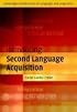 Introducing Second Language Acquisition (Cambridge Introductions to Language and Linguistics)