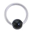 16 Gauge BCR HEMATITE Captive Ring 5/16" 4mm