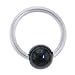 16 Gauge Bcr Hematite Captive Ring 5/16 Inches 4mm