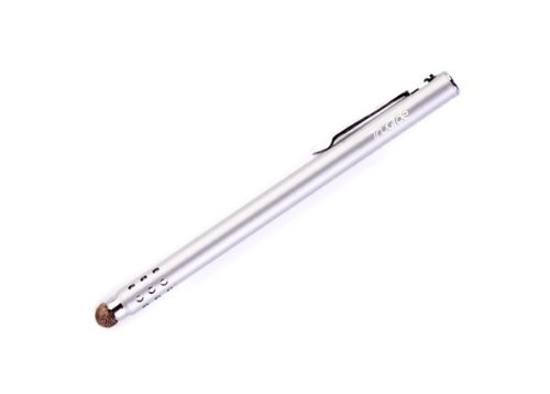 TruGlide Capacitive Stylus (by LYNKtec) for the NEW iPad (iPad 3), iPad 2, iPad 1, iPhone 4, iPhone 4S, iPod Touch, Amazon Kindle Fire, Android Tablets, Motorola Droid RAZR, Samsung Galaxy, HTC, and all other capacitive touchscreens (Brushed Silver)