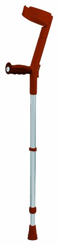 Safe In Soft Forearm Crutch and Cuff RED