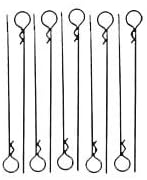 Long Black Body Pins