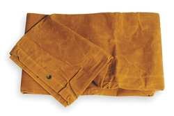 Industrial Grade 2ZJ64 Canvas Tarpaulin, 6x8Ft