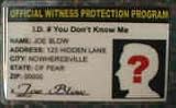 Witness Protection Program Drivers License