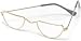Bristol Novelty BA733 Half Moon Glasses, Unisex-Adult, Gold, One Size