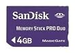 Sandisk 4GB Memory Stick PRO DUO (Bulk Package)