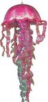 Christmas Holiday Fuchsia Ocean JellyFish Luminescent Ornaments-10