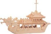 Dragon Boat 3D Wooden DIY Jigsaw Puzzle - Paint Arts and Crafts Gifts for Kids and Adults …