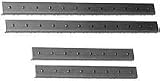 RaXXess Rack Rail (Black, 21 Space, Pair)