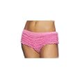 Micromesh Lace Ruffle Tanga Shorts