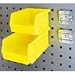 Triton Products BK-210 BinKit Hanging Bin and BinClip Kits 3/8-Inch L by 4-1/8-Inch W by 3-Inch H Yellow Polypropylene 24 CT