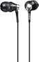 Sony Mdr-Ex75/Blk Ex Earbuds Headphones with 9mm Hi-Sensitivity Driver (Black)