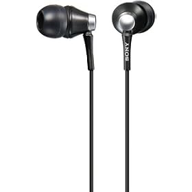 Sony Mdr Ex75/Blk Ex Earbuds Headphones with 9mm Hi Sensitivity Driver (Black) Sony Mdr-Ex75/Blk Ex Earbuds Headphones with 9mm Hi-Sensitivity Driver (Black)