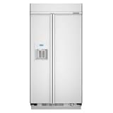 KitchenAid Architect Series II KSSS42QTW 42 Built-In Side-By-Side Refrigerator with In-Door-Ice Dispensing System & LCD Dispenser Display: Classic/White Trim/Panel-Handles Required