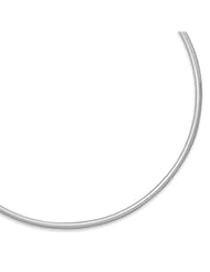 18" 3mm Round Omega Necklace