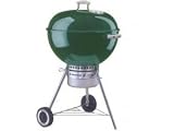 Weber 757001 22 1/2-Inch One-Touch Gold Charcoal Grill, Green