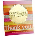 Min Qty 50 Belgian Chocolate Coins, Thank You! Sleeve