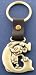 Mickey Mouse Letter G Brass Key Chain Disney