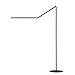 Koncept AR5000-W-MBK-FLR Z-Bar LED Floor Lamp , Warm Light, Metallic Black