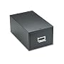 Buddy Products 1358-4 Buddy Products Single Drawer Steel 5 x 8 Card Cabinet, 16"D, 1500-Card Cap, BK