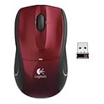Logitech M505 Wireless Notebook Mouse - Red (910-001106)  