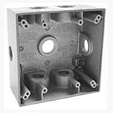 Rectangular Outlet Box , 7 1/2 Gray