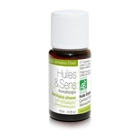 Huiles & Sens - huile essentielle eucalyptus citronn�e (bio) - 15 ml