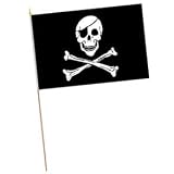 12" x 18" Rayon Pirate Skull