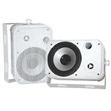 Pyle Home PDWR50W 6.5-Inch Indoor/Outdoor Waterproof Speakers (White) (Pair)