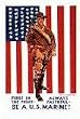 Be A Marine WWI Poster Military Replica Poster
