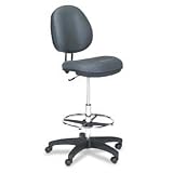 Interval Series Swivel Stool, Gray fabric AELIN46FA40B