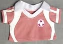 Pink & White Soccer Jersey fits Webkinz, Shining Star & 8"-10" Make Your Own Stuffed Animals
