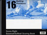 16 POSITION BASEBALL SCOREBOOK