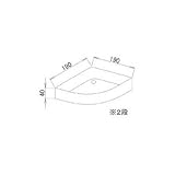 LIXIL メンテナンス部品 住器用部品 バスルーム 器具 収納 棚板W2段[RMED203]