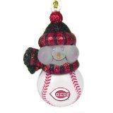 Scottish Christmas Cincinnati Reds All-Star Light Up Snowmen Ornament Set