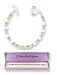 Mom Always Pearl Bracelet w/ Heart Toggle & Square MOM Links