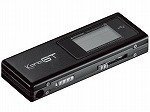 FMトランスミッタ-内蔵デジタルオ-ディオプレ-ヤ- 1GBタイプ ブラック