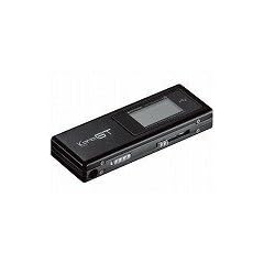 GREEN HOUSE FMトランスミッター内蔵 デジタルオーディオプレーヤー KanaGT 1GB ブラック GH-KANAGT-1GK