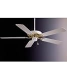 Polished Brass and White Minka 52" Wide Ceiling Fan