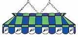 MLB Tampa Bay Devil Rays 40-Inch Rectangular Stained Glass Billiard Table Light