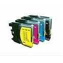 10 Brother MFC 250c 290c 490CW 790CW 990CW 5490CN 5890CN 6490CW 250 290 490 790 990 5490 5890 6490 / Brother DCP 145C 165C 185C 385C 585CW 6690CW / Lieferumfang 4 Patronen schwarz + je 2x  cyan magenta yellow kompatibel zu 980 1100 Serie ( kein Original ) Inhalt 22ml BK und 13/14 ml je Rot blau gelb / keine Bulkware sondern jede Patrone einzeln Verpackt in einen Umkarton