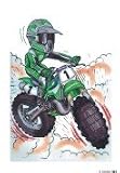 Review The Moneyman  / KAWASAKI MOTO X (GREEN) KOOLART image CERAMIC MUG 282