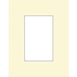 Savage ProMatte, Single 5 x 7 Photo Mat with 3.5 x 5 Opening, Bevel Cut, Acid Free, Single Color: Ivory