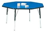 RIDGE LINE ACTIVITY TABLE 48 X 48 OCTAGON MEDIUM OAK