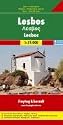 Lesbos. Autokarte. 1:75 000.: Touristische Informationen, Autofährer, Marinas