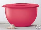 Tupperware Impressions Large 32 Cup Bowl ~ Raspberry ~