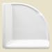 Corner Shower Shelf Wall Accessory White 8-1/2"x8-1/2"